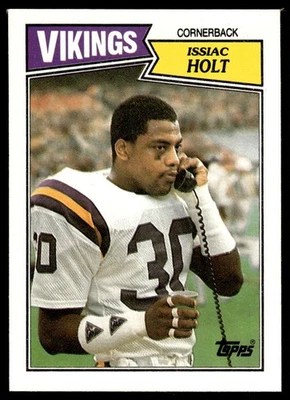 1987 Topps Issiac Holt Rookie Minnesota Vikings #210 - Image 1 of 2