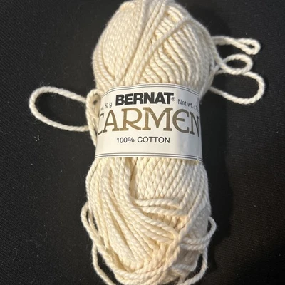 Пряжа Bernat Carmen из 100% хлопка 50 г натуральная 5459 лот G см. фотографии - Изображение 1 из 4