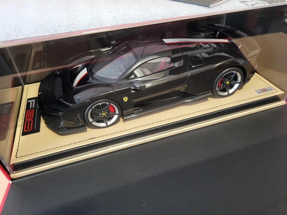 FERRARI F80 1/18 Nero Daytona with Livery MR COLLECTION MODELS FE045SE3 -no BBR  - Immagine 1 di 1