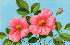 Postal flores rosa salvaje - Imagen 1 de 2