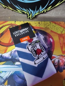 NEW LOOT WEAR EXCLUSIVE CREW SOCKS  Gundam (H) Size 6-12 - Picture 1 of 2