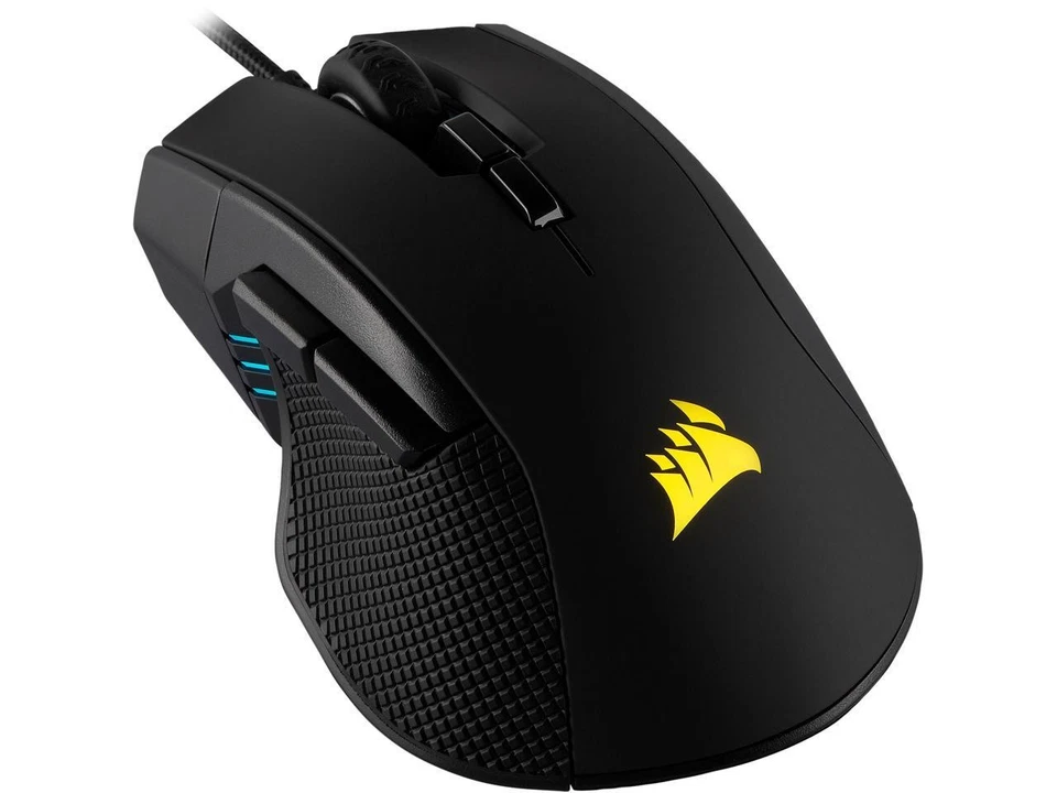 CORSAIR IRONCLAW RGB, FPS/MOBA Gaming Mouse, Black, Backlit RGB LED, 18000 dpi, - Image 1 of 1