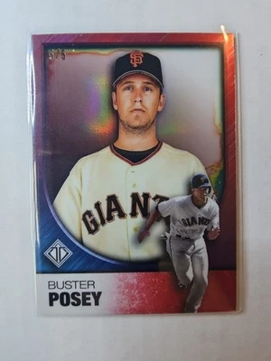 2023 Topps Transcendent Icons Chrome #91 Buster Posey Red 5/5 - Image 1 of 2