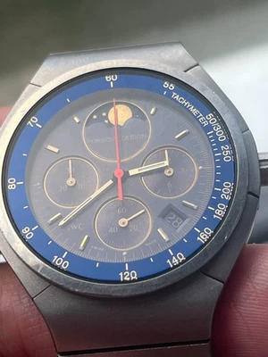 IWC Porsche Design Titan Chronographen Mondphasen Lune LeCoultre Kalibr 631 25St - Bild 1 von 4