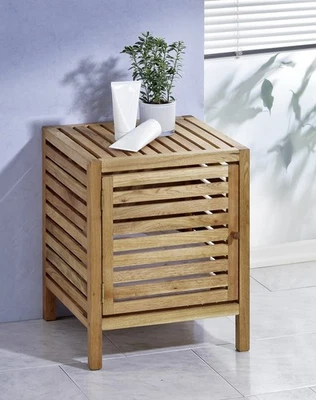 Schrank aus geöltem Walnussholz - Stabil & Naturschick, klein Badezimmer Küche - Bild 1 von 2