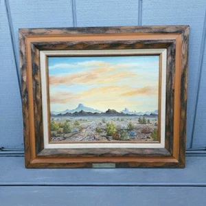 Arizona Southwest Desert Castle Dome 13" Oil Painting Western Landscape Signed  - Picture 1 of 17