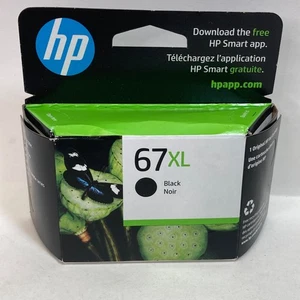 HP 67 XL High Yield Black Original Ink Cartridge 3YM57AN New Exp June 2025 - Picture 1 of 5