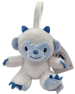 Build A Bear Workshop Snow Monster Ornament White Blue Plush Hanging New - Picture 1 of 6