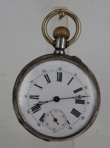 Offene Herrentaschenuhr 800er Silber um 1890 (95249) - Bild 1 von 19