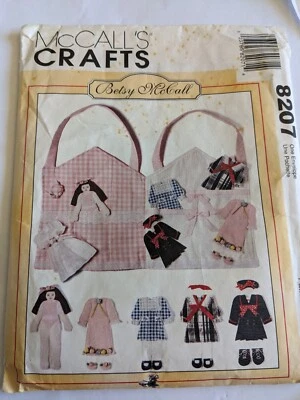 Rare McCALL'S Crafts Betsey McCall Flat Doll & Clothes Case Sewing Pattern  - Image 1 of 2