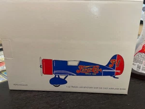 Pepsi-Cola #1 1:32 Travel Air Mystery Ship Diecast Airplane Bank - Picture 1 of 1