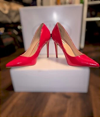 Steve Madden Tacón Orkid Charol Rojo - LIGERAMENTE USADO una vez Foto 1 de 4