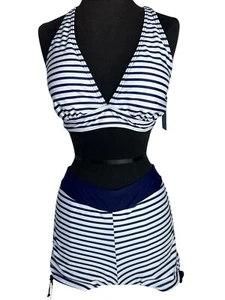 Yonique 3 Piece Tankini Swimsuit Women Swim Tank Top Bathing Suit Bikini Sz Med - Picture 1 of 8