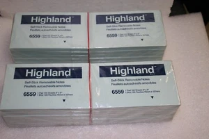 3M Commercial Office Highland Self Stick Notes 3" x 5" 24 Pads - 2400 sheets - Picture 1 of 3