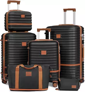 Joyway Kofferset Reisekoffer Set 6tlg Hartschale mit Beautycase Kosmetikkoffe mi - Bild 1 von 9