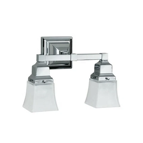 Robern MLLWSCHDD M Series MLLWS Double Wall Sconce Light in Chrome Cover
