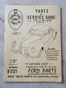 FORD PARTS & SUPPLY CO. Katalog 1960 STD DeLuxe Modelle Fabulous Fortys Rosemead - Bild 1 von 14
