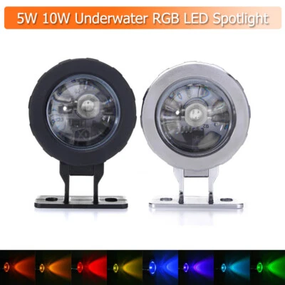 5w 10w Led Spot Wasserdicht AußEnbereich 12v Unterwasser Flutlicht Rgb GlüHbirne - Bild 1 von 4