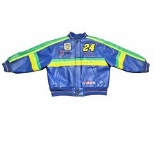 Vintage Jeff Gordon Chase Authentics Faux Leather Jacket Youth 5 NASCAR