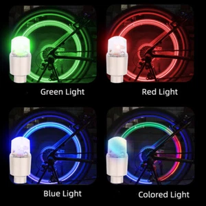 4PCS Car Auto Wheel Tire Tyre Air Valve Stem LED Light Cap Cover Accessories  - Picture 1 of 16