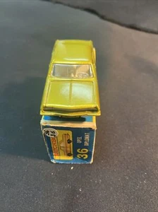 Matchbox 1966 Lesney 1-75 No 36 Opel Diplomat Reg Wheels Silver Grate NIB - Picture 1 of 8