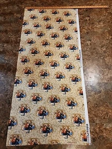 2 Yards 28 Inches LAST SUPPER Cotton FABRIC NEW Quilt Craft Material - Picture 1 of 3