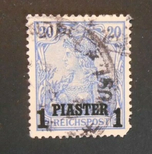 GERMANIA,GERMANY,KOLONIEN,1900 DEUTUSCH TURKEI "Fr Germania SVR" 1p su 20pf USED - Imagen 1 de 1