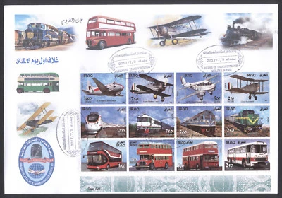 Iraq Irak 2017, Bus, Trains, Aviation, Transportation, FDC 504 - Image 1 of 2