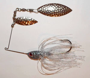 "NEW"  1/2oz Custom D & J Lures Tandem Spinnerbait-(Firecracker)-Bass Fishing - Picture 1 of 3