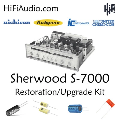 Sherwood S7000  restoration recap repair upgrade rebuild kit capacitor - Image 1 of 4