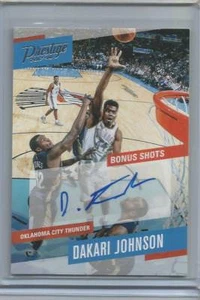 DAKARI JOHNSON rc Auto 2017/18 Prestige Bonus Shots Thunder Free Combined Ship - Picture 1 of 1