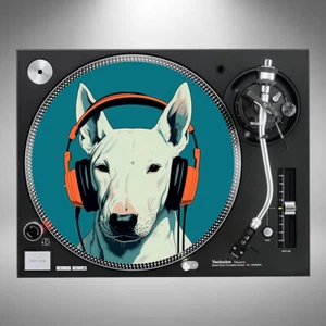Bull Terrier Slipmats 12" Turntable Vinyl Pair or Single *Posted In Cardboard* - Picture 1 of 4