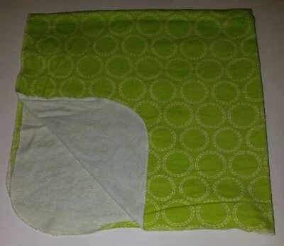 Manta de recepción de lunares blanca verde bebé Disney Lovey Security 100 % algodón Foto 1 de 4