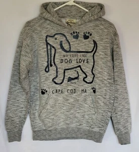 Jon Lauren Apparel Sweatshirt Hoodie Sz L No Love Like Dog Love Cape Cod MA Gray - Picture 1 of 15