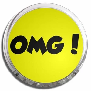OMG! Oh My God Memo Fridge Magnet Plastic Clip (58mm) - Picture 1 of 2