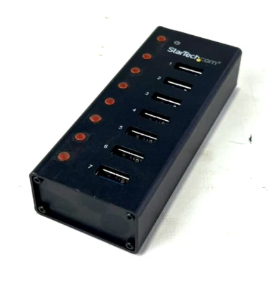 StarTech.com 7-Port 3.0 Metal Industrial USB Hub ST7300U3M w/PSU (VS) - Image 1 of 4