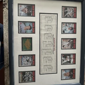 Boston Red Sox 1986 American League Champions Baseball Karten gerahmt - Bild 1 von 7