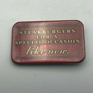 Vintage Steakburger für besondere Anlässe 1-3/4" x 2-3/4" Mitarbeiter Abzeichen Pin S2 - Bild 1 von 12