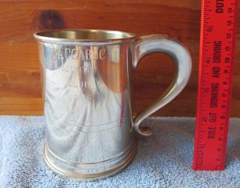 WACCABUC Country Club Senior Finalist 2006 Trophy Pewter Tankard Mug Woodbury Cover