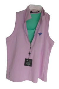 Reggiseno sportivo integrato Ralph Lauren RLX donna senza maniche golf camicia taglia L rosa - Foto 1 di 7