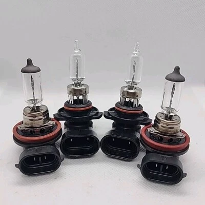 Sylvania & Osram Halogen Headlight Bulb 9005 & H11 High/Low Beam Full Set of 4 - Image 1 of 4