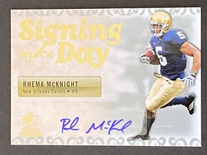 Rhema McKnight 2007 SP Rookie Threads Signing Day RC Auto #SDA-RM - Picture 1 of 10
