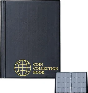 Coin Flip Holder Albums 120 Pockets 2x2 inches Coin Storage Books for Coin NEW - Picture 1 of 12