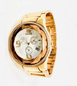 IceLink Rosegold Tone Midnight Sun .90 Carat Diamond Men's Watch - Picture 1 of 3