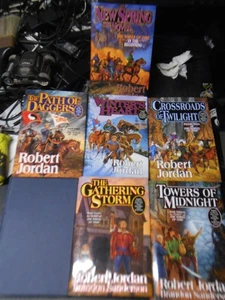 Wheel of Time HC 1st 1993-2010 Robert Jordan 5 6 7 8 9 10 11 12 13 New Spring - Picture 1 of 20