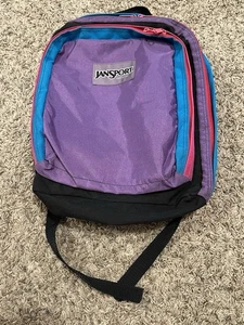 Jansport lila klassischer Rucksack Büchertasche Büchertasche Vintage 90er Made in USA - Bild 1 von 5