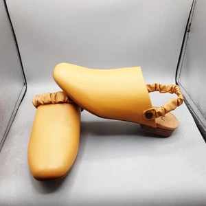 Earth Origins Ren Mule Women's 8.5M Yellow Leather Adjustable Back Strap A33 - Picture 1 of 13