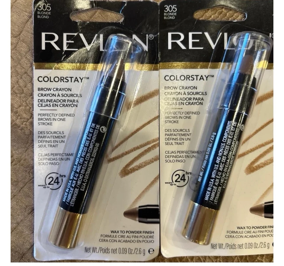 Revlon Colorstay Brow Crayon # 305 Blonde 2 Pack - Image 1 of 2
