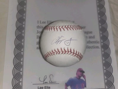 CHIPPER JONES BRAVES RETIREMENT AUTOGRAPH MAJOR LEAGUE BASEBALL ELIA LOA RARE - Image 1 of 4