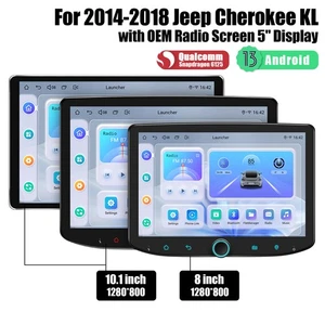 Plug and Play For Jeep Cherokee 5 KL 2014-2018 Carplay Head Unit Qualcomm Radio - Picture 1 of 17
